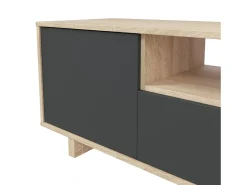 Mesa de TV Lino Roble Canadian - Antracita