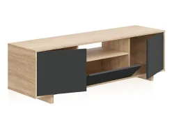 Mesa de TV Lino Roble Canadian - Antracita