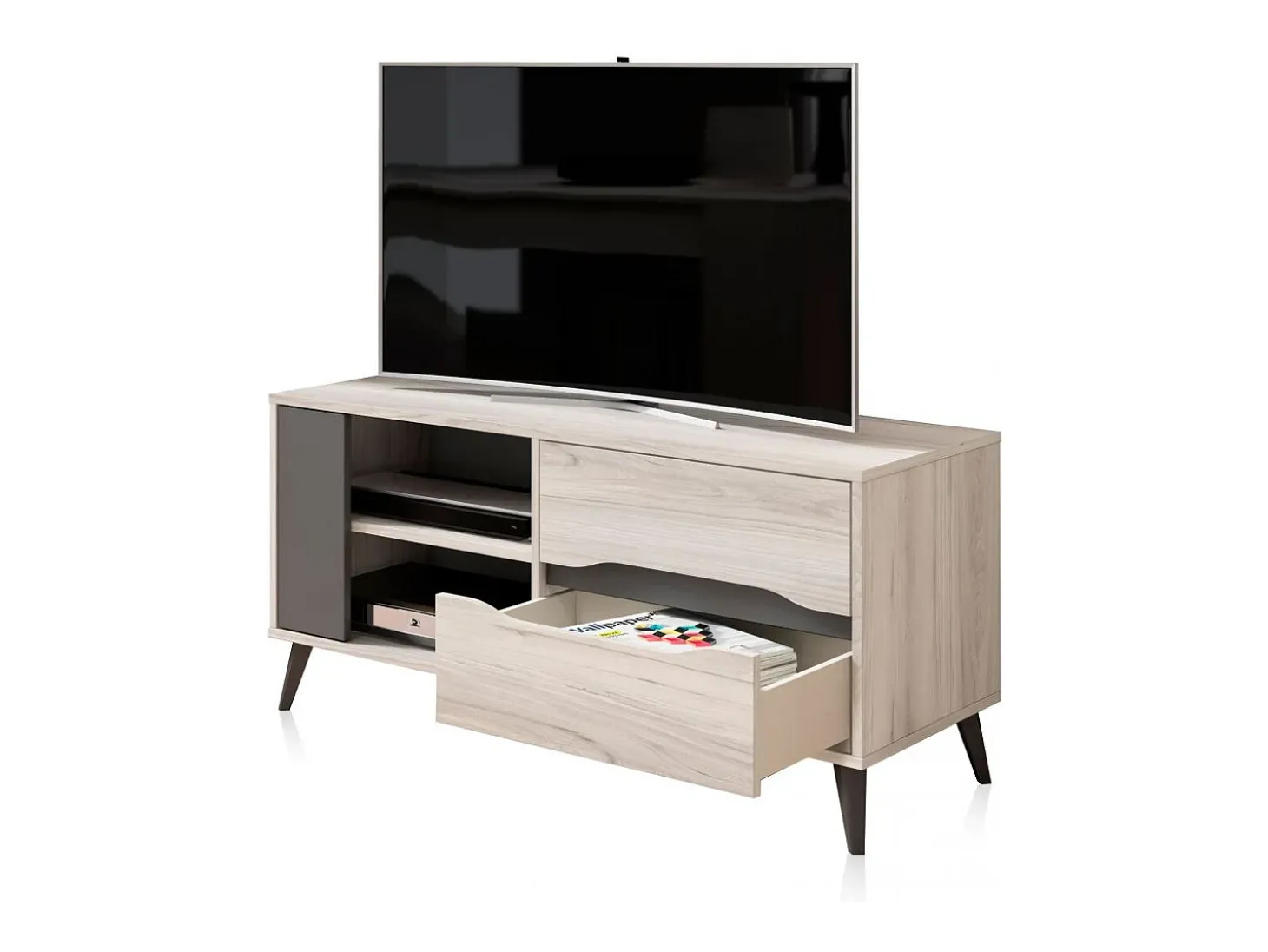 Mesa de TV Lizz 110 Grayish - Antracita