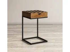 Mesa de xadrez 42x66x42 cm castanha Avola AV1730-26
