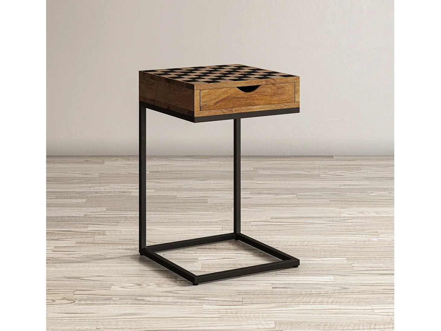 Mesa de xadrez 42x66x42 cm castanha Avola AV1730-26