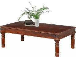 Mesa decorativa em madeira de manga cor-de-rosa