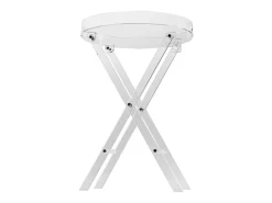 Mesa Dobrável SucceBuy em Acrílico com Pés em X, Mesa de Apoio para Café, Bebidas, Lanches na Sala, o Quarto, o Escritório