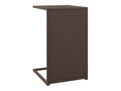 Mesa em C 40x35x60 cm vime PE castanho PT111905