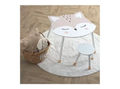 Mesa em MDF branco 43x62x64cm