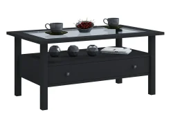 Mesa lateral & mesa de café Lingis Preto A. 42 x L. 90 x P. 54 cm
