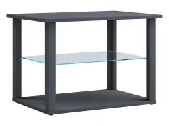 Mesa lateral & mesa de café Wanilo Antracite A. 45 x L. 65 x P. 45 cm