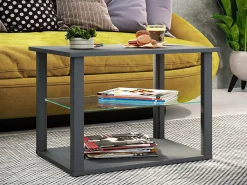 Mesa lateral & mesa de café Wanilo Antracite A. 45 x L. 65 x P. 45 cm