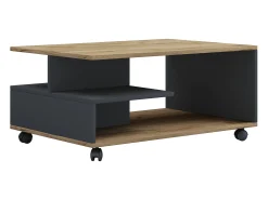 Mesa lateral & mesa de café Stango Antracite/carvalho mel Dimensões aprox. A. 41 x L. 80 x P. 50 cm