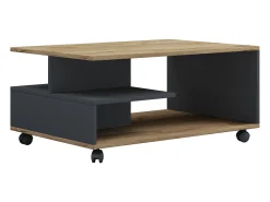 Mesa lateral & mesa de café Stango Antracite/carvalho mel Dimensões aprox. A. 41 x L. 80 x P. 50 cm