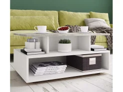 Mesa lateral & mesa de café Esila Óptica branca/concreta Dimensões aprox. A. 40 x L. 80 x P. 50 cm