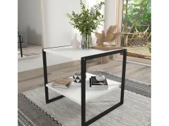 Mesa lateral & mesa de café Insasi Branco A. 50 x L. 50 x P. 50 cm