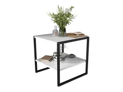 Mesa lateral & mesa de café Insasi Branco A. 50 x L. 50 x P. 50 cm