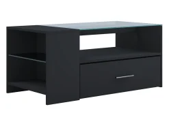 Mesa lateral & mesa de café Tindala Preto A. 45 x L. 100 x P. 50 cm