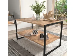 Mesa lateral & mesa de café Insasi Carvalho mel A. 50 x L. 90 x P. 50 cm