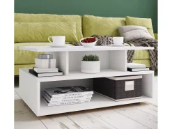 Mesa lateral & mesa de café Esila Branco Dimensões aprox. A. 40 x L. 80 x P. 50 cm