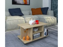 Mesa lateral & mesa de café Findula Sonoma Oak A. 40 x L. 80 x P. 40 cm