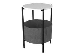 Mesa lateral & mesa de café Pulia Branco A. 60 x L. 43 x P. 43 cm