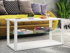 Mesa lateral & mesa de café Wanilo Branco A. 45 x L. 95 x P. 45 cm