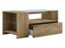 Mesa lateral & mesa de café Tindala Carvalho mel A. 45 x L. 100 x P. 50 cm