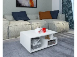 Mesa lateral & mesa de café Sulas Branco A. 40 x L. 80 x P. 50 cm