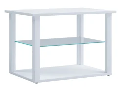 Mesa lateral & mesa de café Wanilo Branco A. 45 x L. 65 x P. 45 cm