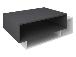 Mesa lateral & mesa de café Esila Branco/antracite A. 35 x L. 88 x P. 50 cm