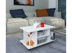 Mesa lateral & mesa de café Findula Branco A. 40 x L. 80 x P. 40 cm