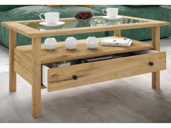 Mesa lateral & mesa de café Lingis Carvalho mel A. 42 x L. 90 x P. 54 cm