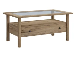 Mesa lateral & mesa de café Lingis Carvalho mel A. 42 x L. 90 x P. 54 cm
