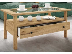 Mesa lateral & mesa de café Lingis Carvalho mel A. 42 x L. 90 x P. 54 cm