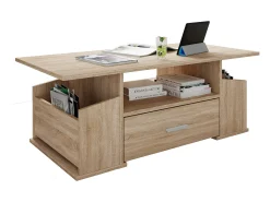Mesa lateral & mesa de café Junata Carvalho Sonoma (Sägerau) A. 44 x L. 110 x P. 52 cm