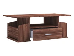 Mesa lateral & mesa de café Junata Nozes A. 44 x L. 110 x P. 52 cm