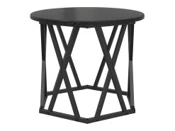 Mesa Lateral 2 pcs Carvalho preto 50x50x40 cm