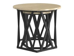 Mesa Lateral 2 pcs Carvalho sonoma 50x50x40 cm