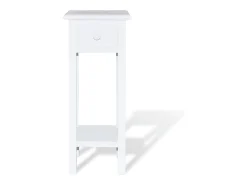 Mesa lateral com gaveta branco PT204939