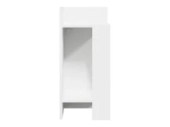 Mesa lateral com prateleira 110x50x103 cm preto