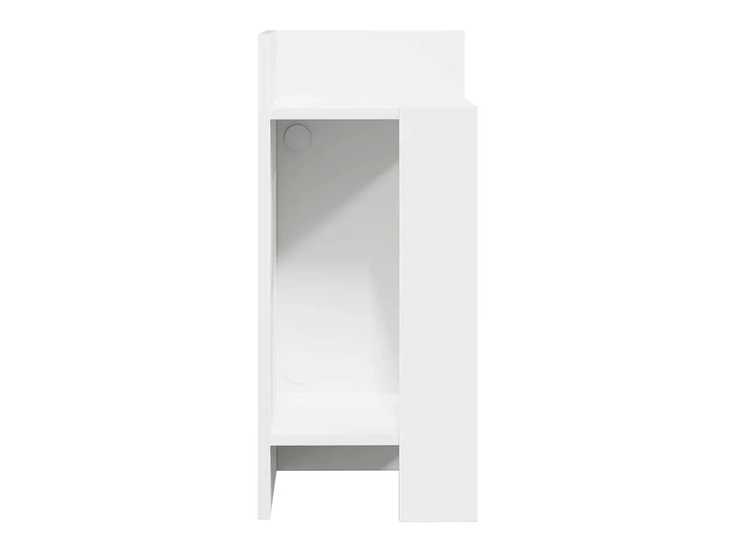 Mesa lateral com prateleira 110x50x103 cm preto