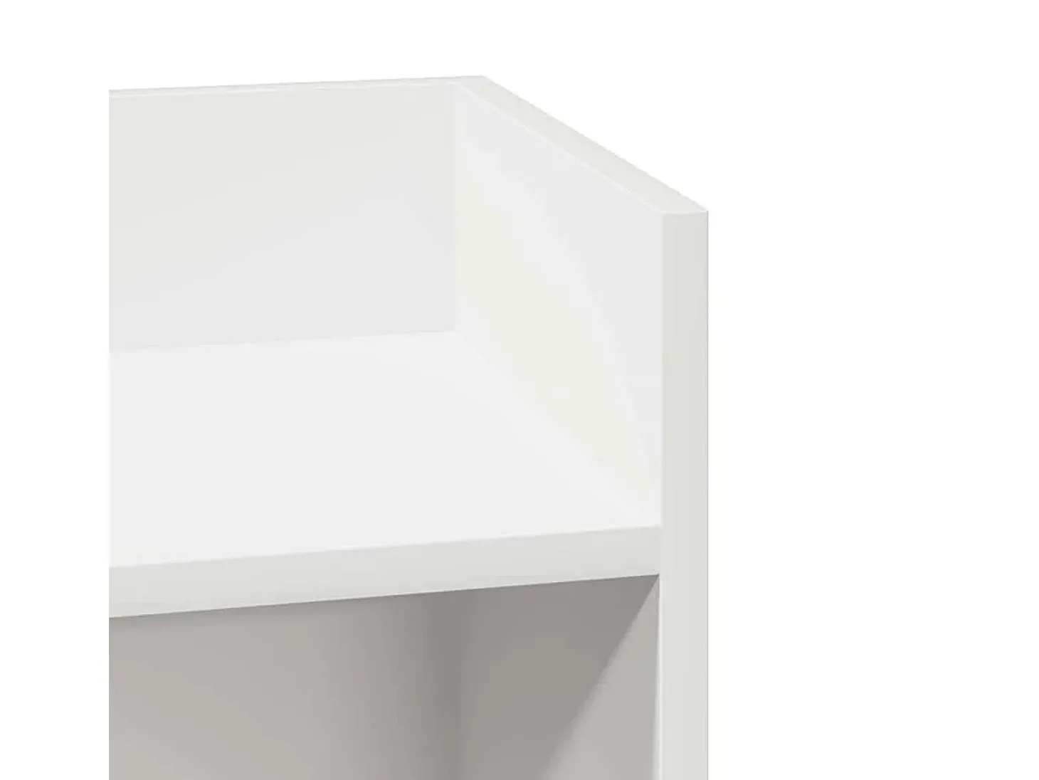 Mesa lateral com prateleira 110x50x103 cm preto