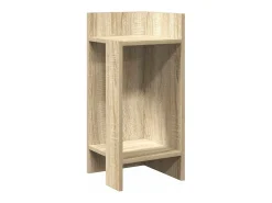 Mesa lateral com prateleira 110x50x103 cm carvalho sonoma