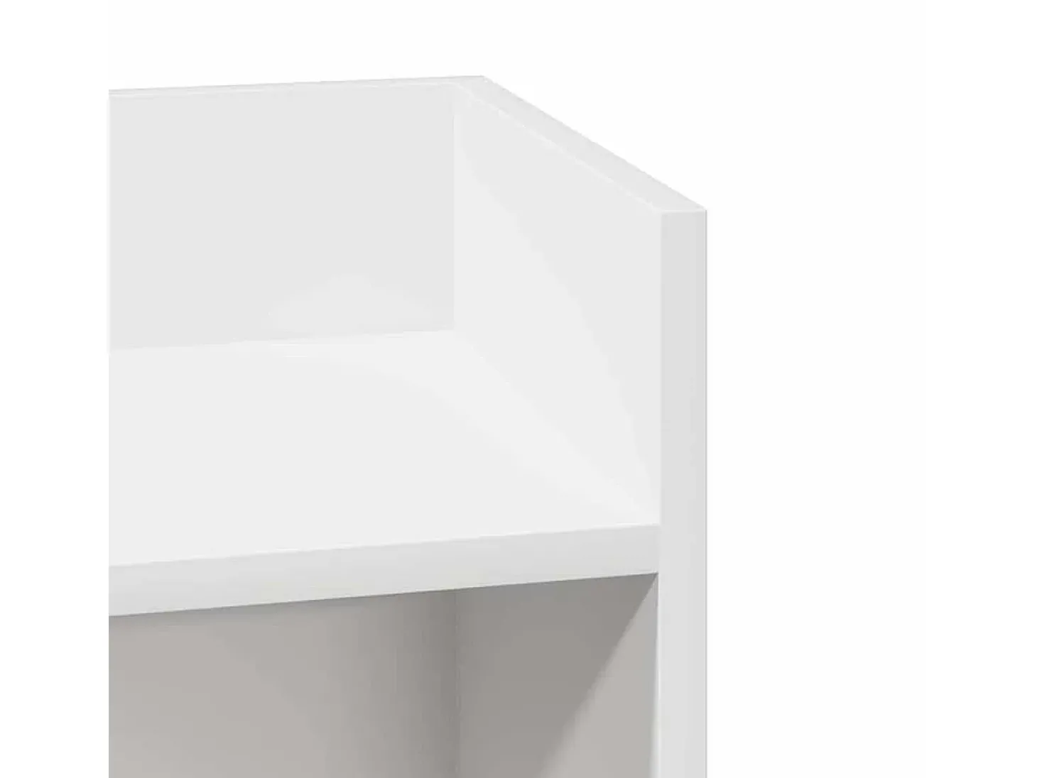 Mesa lateral com prateleira 110x50x103 cm branco
