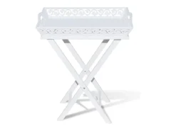 Mesa lateral com tabuleiro branco PT734929