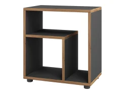Mesa lateral de madeira VCM | Mesa de café simples | Dimensões A. 55 x L. 50 x P. 30 cm | Mesa de cabeceira | Mesa de café - Zeito (antracite / mel de carvalho)