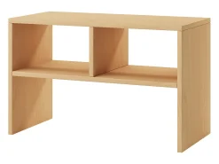 Mesa lateral de madeira VCM | mesa de café lisa | dimensões aprox. A. 40 x L. 63 x P. 30 cm | Mesa de estar | Mesa de centro - Nachto S (Beech)