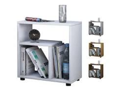 Mesa lateral de madeira VCM | Mesa de café simples | Dimensões A. 55 x L. 50 x P. 30 cm | Mesa de cabeceira | Mesa de Café - Zeito (Branco)