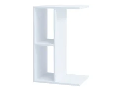 Mesa lateral de madeira VCM | mesa de café lisa | dimensões aprox. A. 63 x L. 40 x P. 30 cm | Mesa de estar | Mesa de centro - Nachto (Branco)