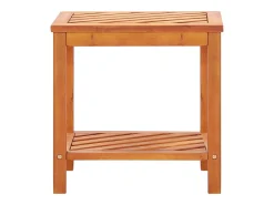 Mesa lateral em madeira de acácia maciça 45x33x45 cm PT886083