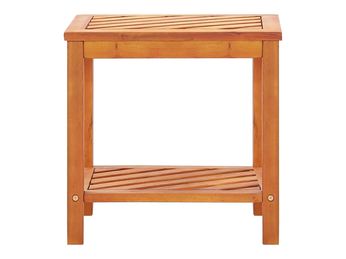Mesa lateral em madeira de acácia maciça 45x33x45 cm PT886083