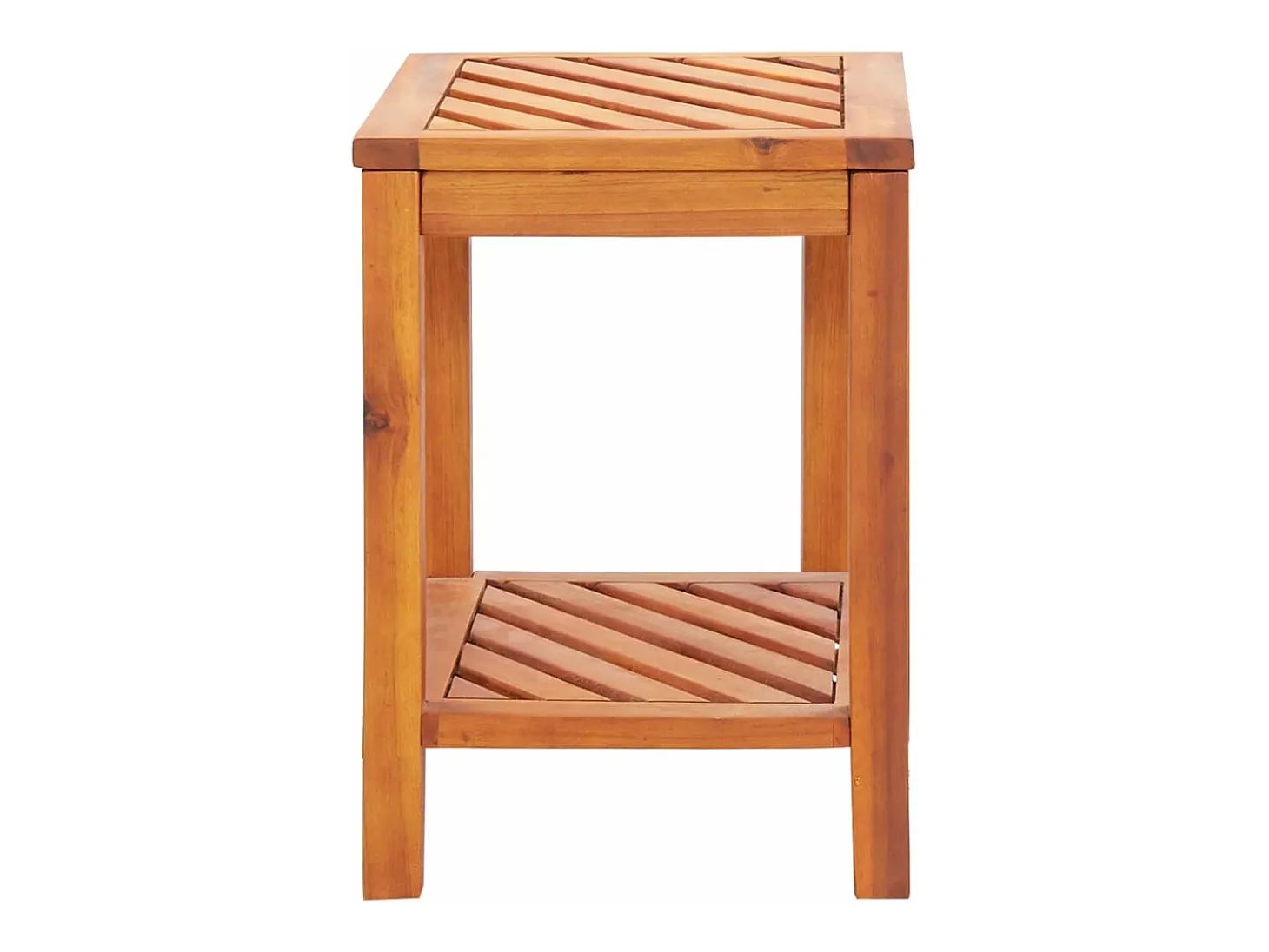 Mesa lateral em madeira de acácia maciça 45x33x45 cm PT886083
