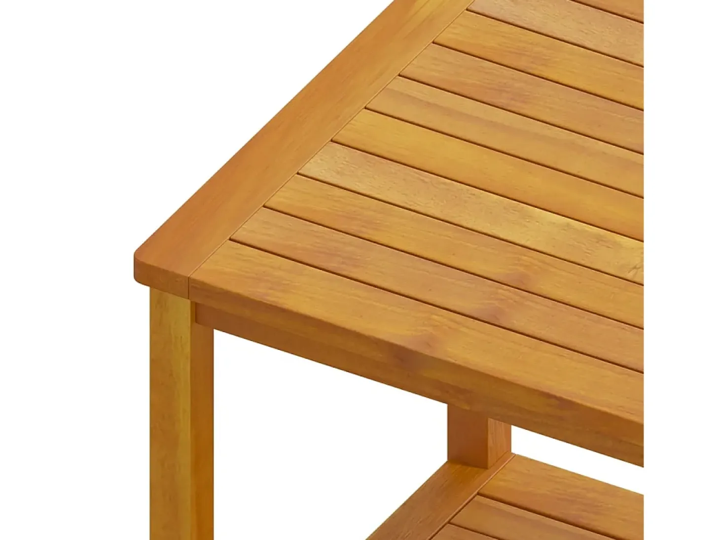 Mesa lateral em madeira de acácia maciça 45x45x45 cm PT722019